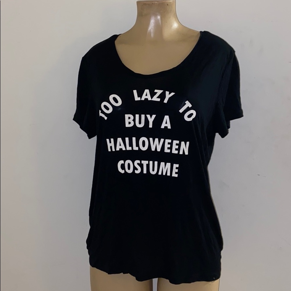 Juniors Medium Large Halloween T shirt Blouse